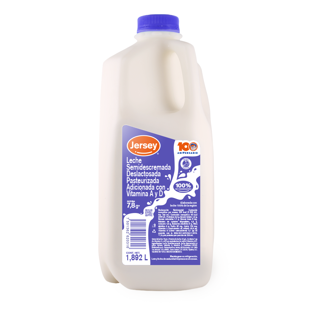 LECHE DESLACTOSADA ½ GALÓN